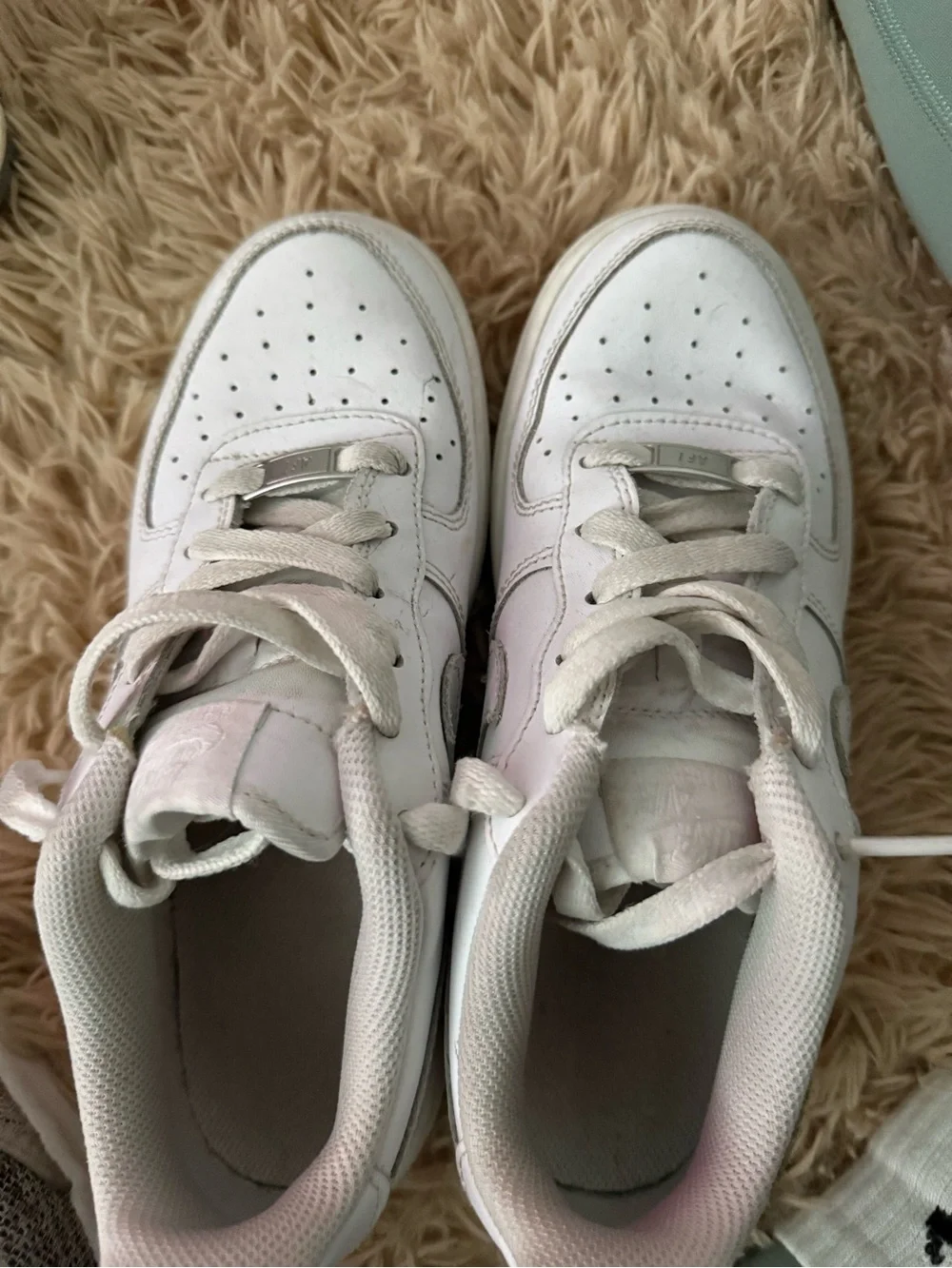 Nike White Sneaker Interior Label Detail